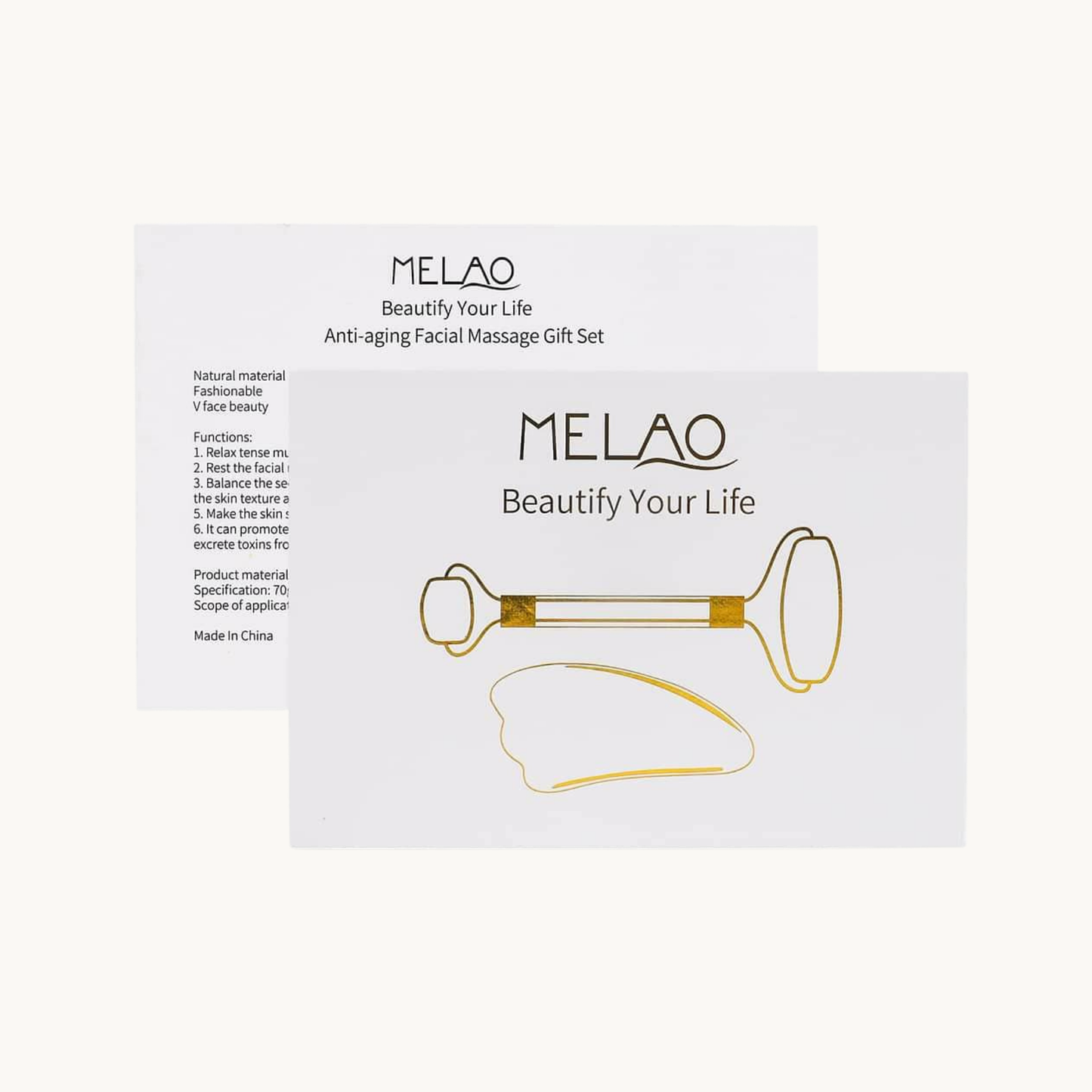 Kit Cuarzo Rosa Facial Melao 100%