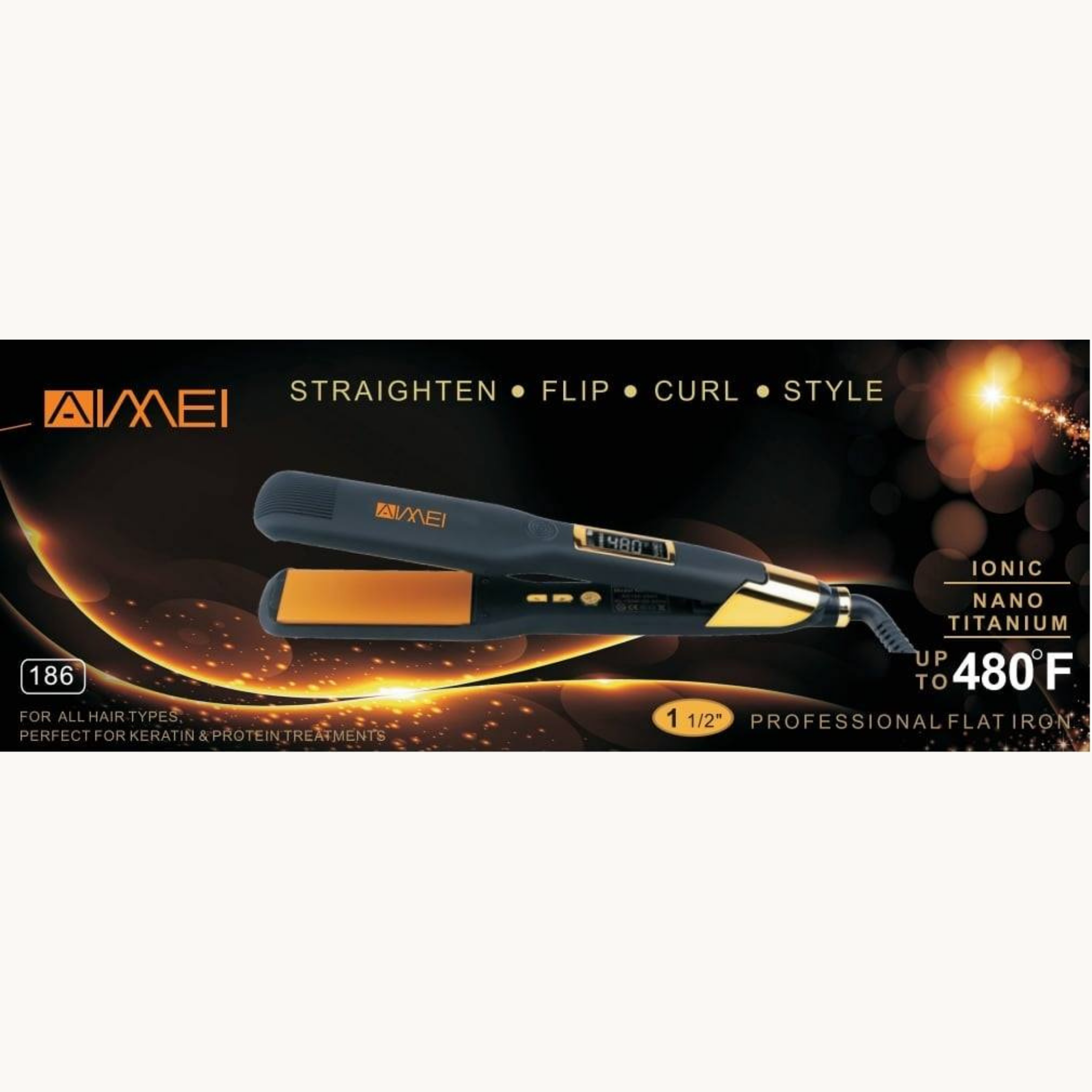 Plancha Nano Titanium Aimei