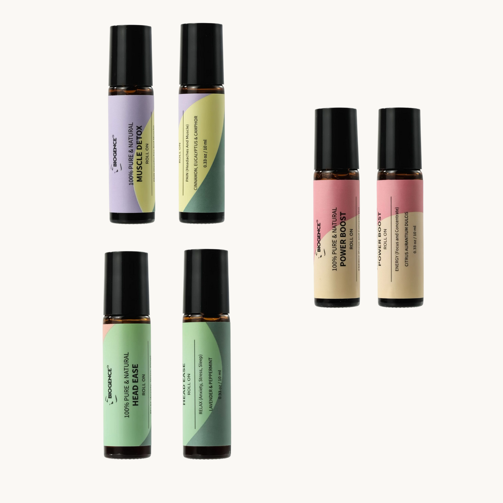 Kit Aceites Escenciales Biogence Roll On