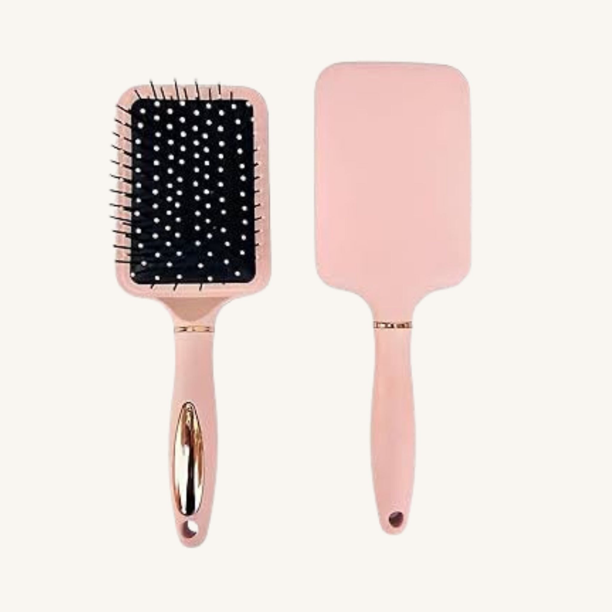 Cepillo de Pelo Oro Rosa Cuadrado